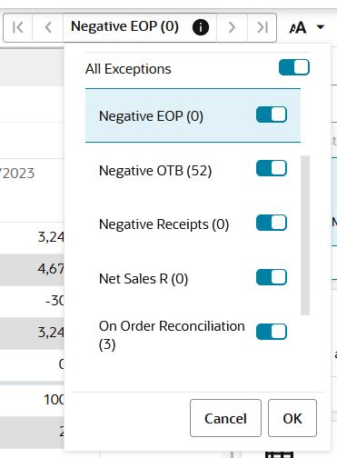 Real Time Alerts Exception List
