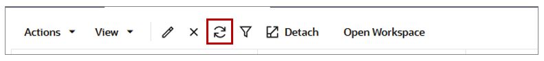 Refresh Manage Workspace Table