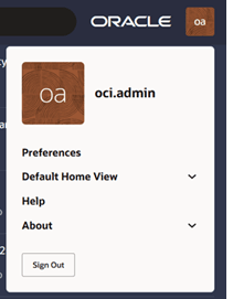 User Menu
