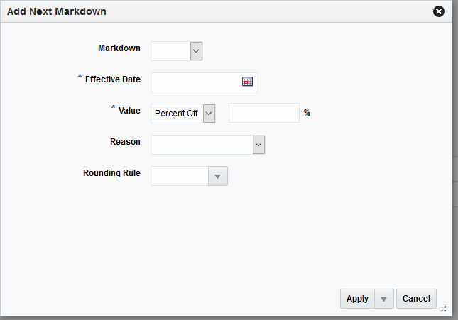 Add Next Markdown dialog