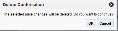 Delete Confirmation dialog Delete Confirmation dialog