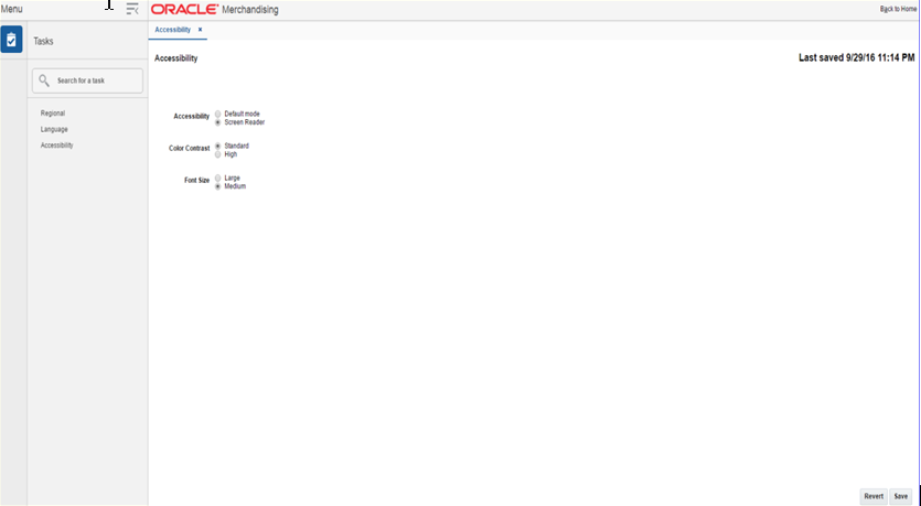 Accessibility Set to Screen Reader