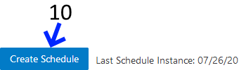 Create Schedule Button — Labeled