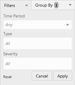 Filtering Panel