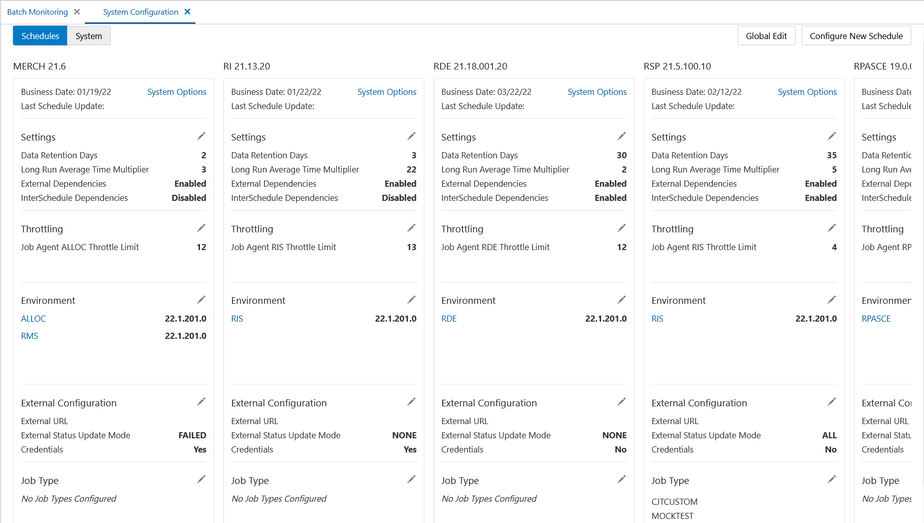 System Configuration