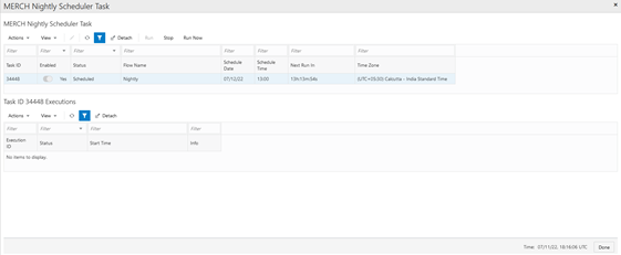 Nightly Scheduler Task Window