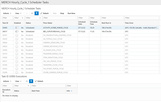 Recurring Scheduler Tasks Window