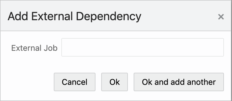 Add External Dependency Add External Dependency
