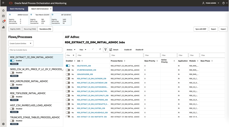Standalone Batch List Standalone Batch List