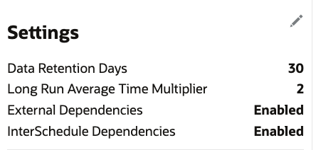 Settings Information