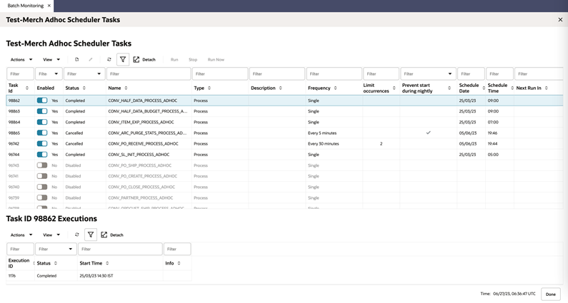 Standalone Scheduler Tasks Window