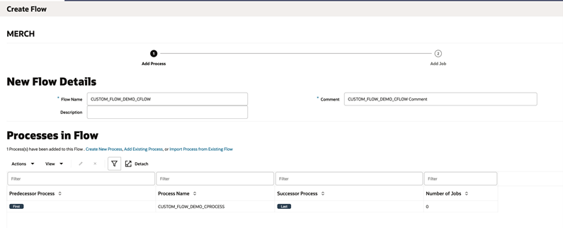 Populated Processes in Flow