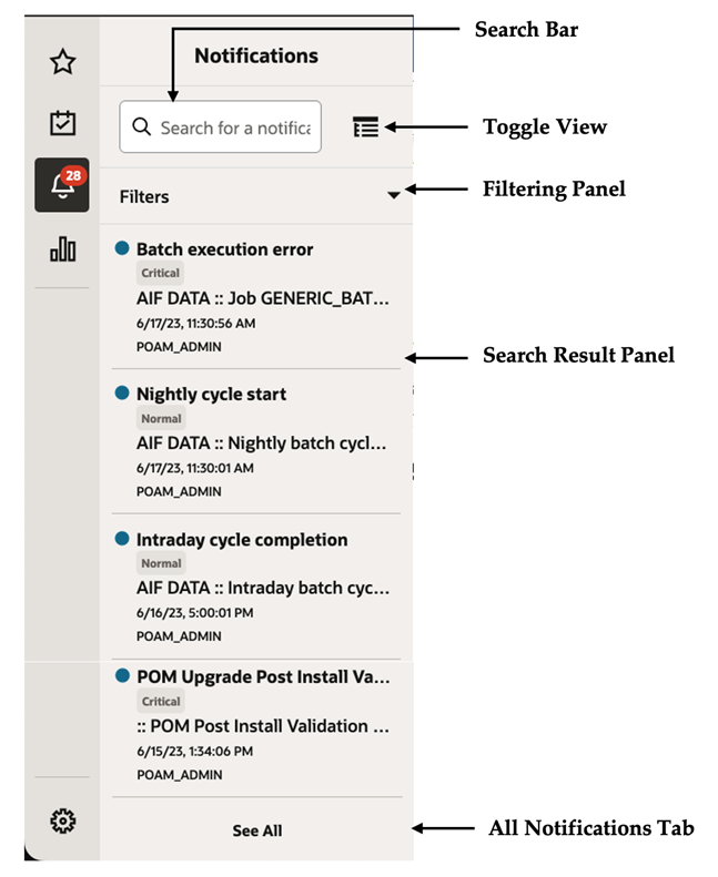 Notifications Sidebar Notifications Sidebar
