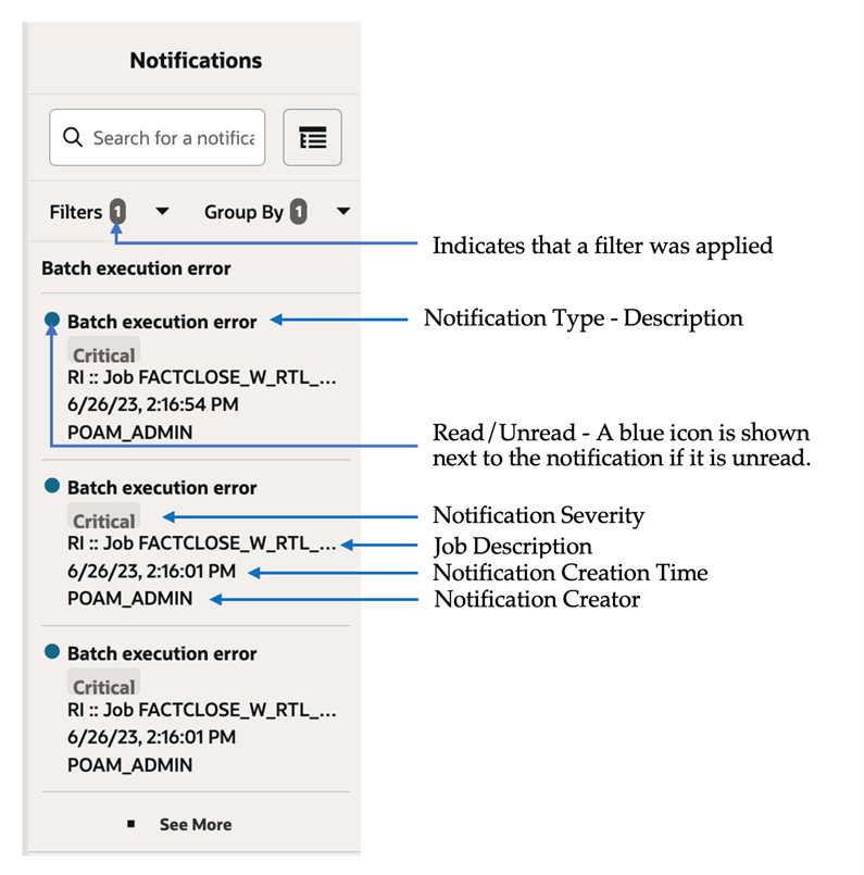 Results Panel - List View Results Panel - List View