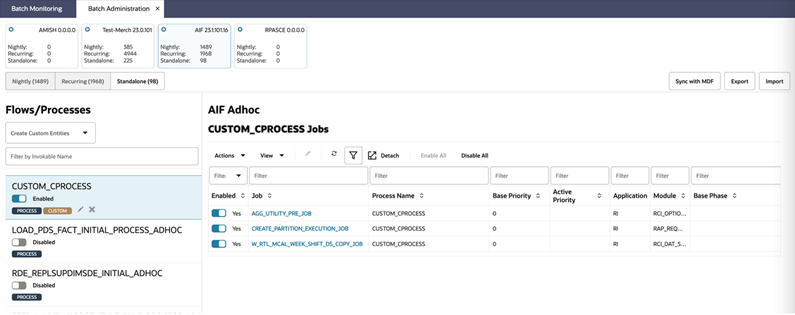 Enable the Custom Process Enable the Custom Process