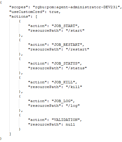 Internal Representation Example JSON