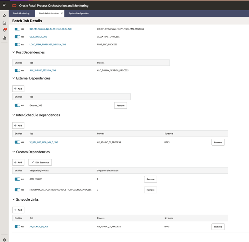Batch Job Details