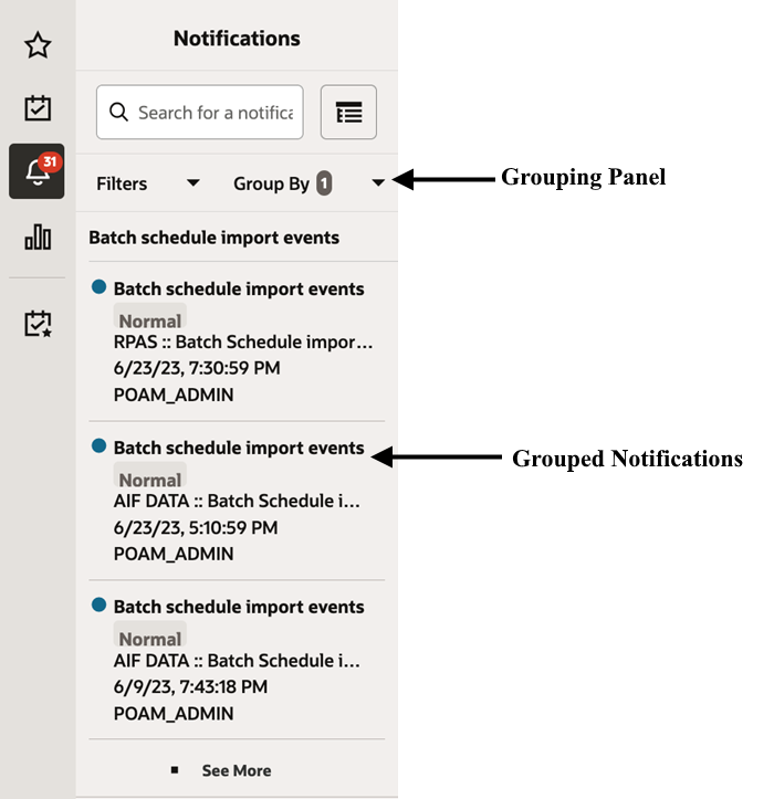 Notifications Sidebar — Toggle View Clicked