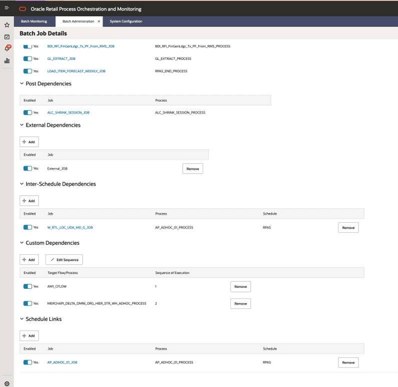 Batch Job Details Batch Job Details