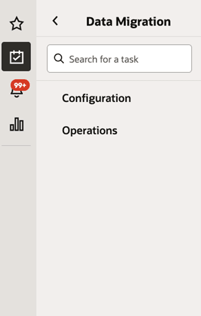 Data Migration Menu Data Migration Menu