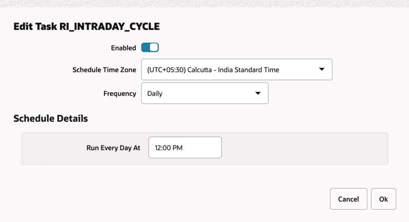 Edit Recurring Scheduler Task Edit Recurring Scheduler Task