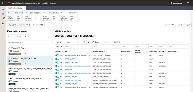 Enable the Custom Flow Enable the Custom Flow