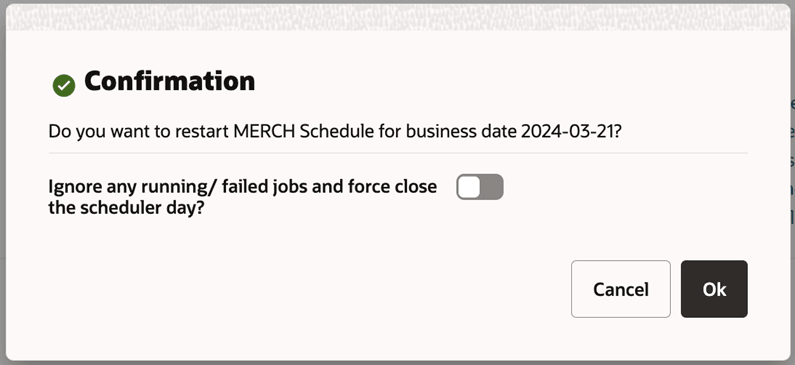 Ignore Restart Schedule Validation Window