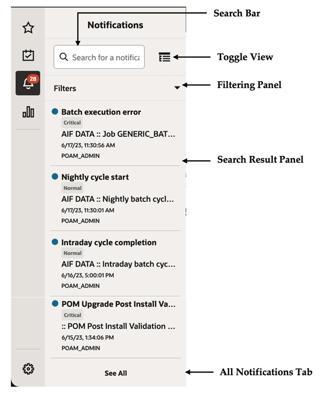 Notifications Sidebar Notifications Sidebar