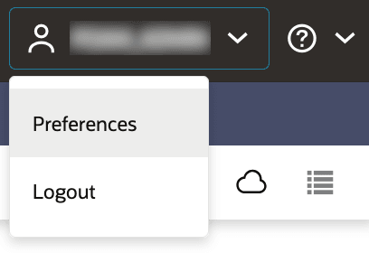 Preferences Menu Option