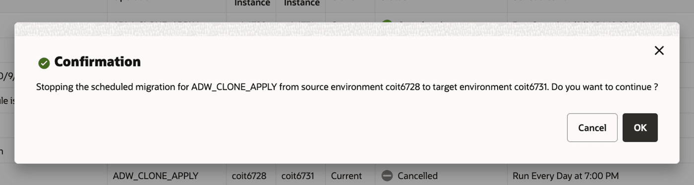 Scheduled Migration – Stop Process Scheduled Migration – Stop Process