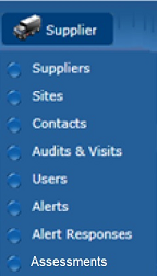 This figure shows the Supplier drop down. This figure shows the Supplier drop down.
