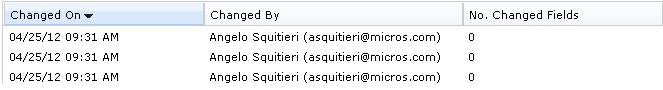 This figure shows the Change History Log for attachments. This figure shows the Change History Log for attachments.