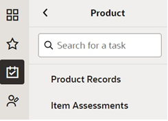 This figure shows the Product drop down.