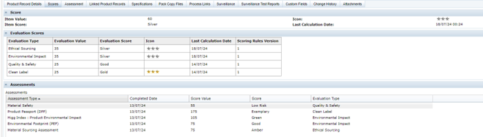 This figure shows the Request Assessments page. This figure shows the Request Assessments page.