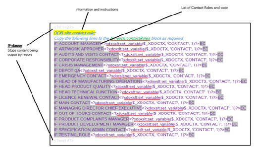 This image shows identifying the contact role.