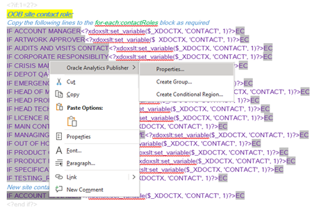 This image shows selecting the copied contact role.