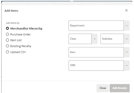 This image shows the Add Items dialog box.