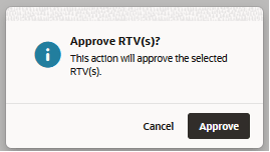 This image shows the Approve dialog box.