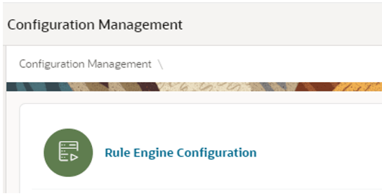 This image shows the Configuration Management screen.