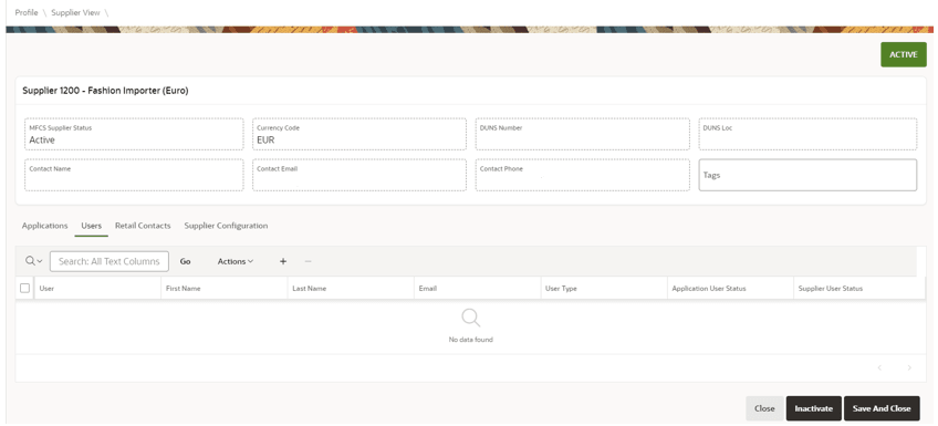 This image shows the Profile screen.