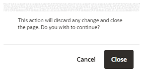 This image shows the Close confirmation message.