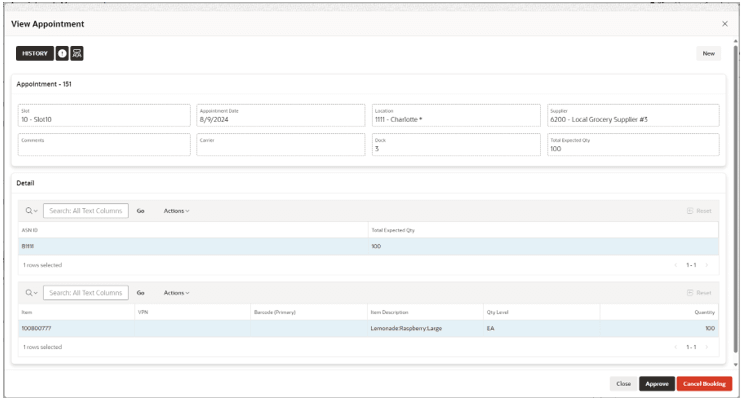 This image shows the New Booking screen. This image shows the New Booking screen.