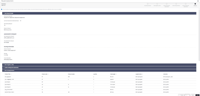 This figure shows the confirmation page.
