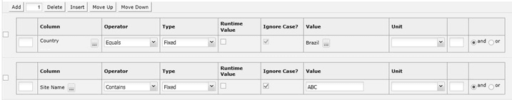 This figure shows the Filters Table.