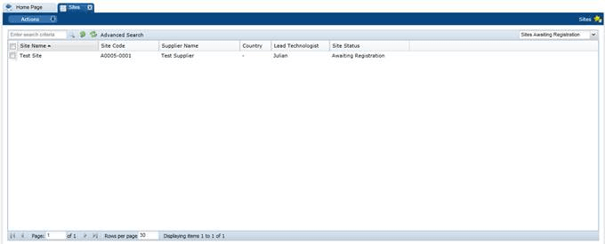 This figure shows the Review Registration Requests page. This figure shows the Review Registration Requests page.