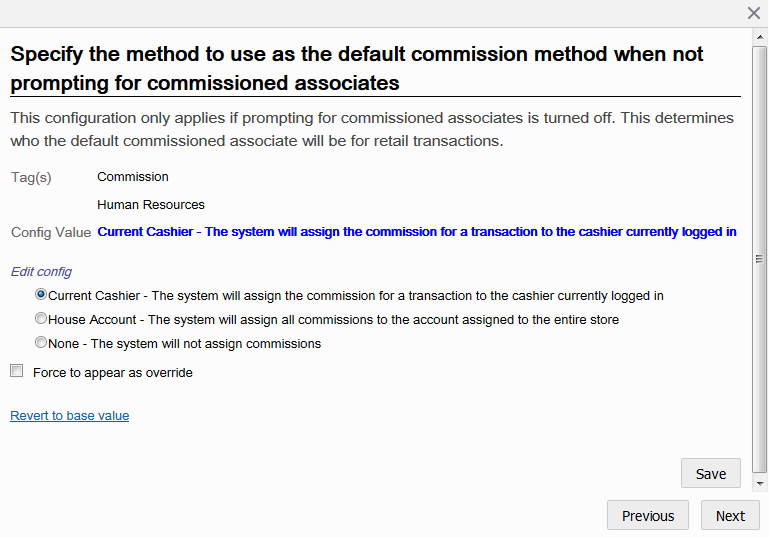 System Configuration - Edit window