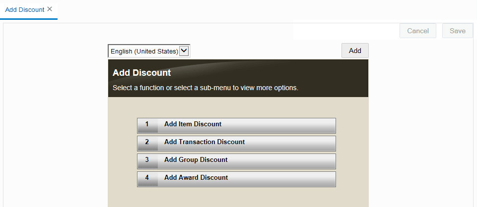 Menu List - Add Button Menu List - Add Button