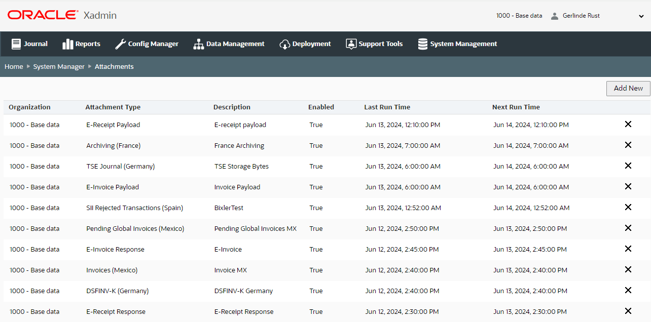 Attachments Page