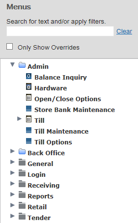 Menu Categories Menu Categories