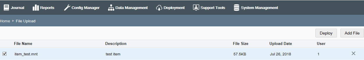 File Upload page - File selected File Upload page - File selected